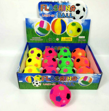 7.5cm football ball with light & sound (12p)