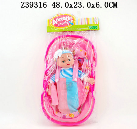 12Incun doll&IC with Bassinet